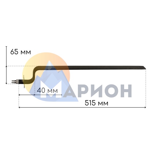 Нагреватель плоский изогнутый 1.2 кВт 240 В