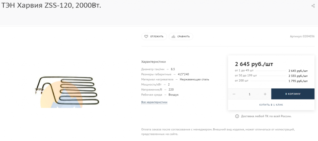 карточка товара карточка товара